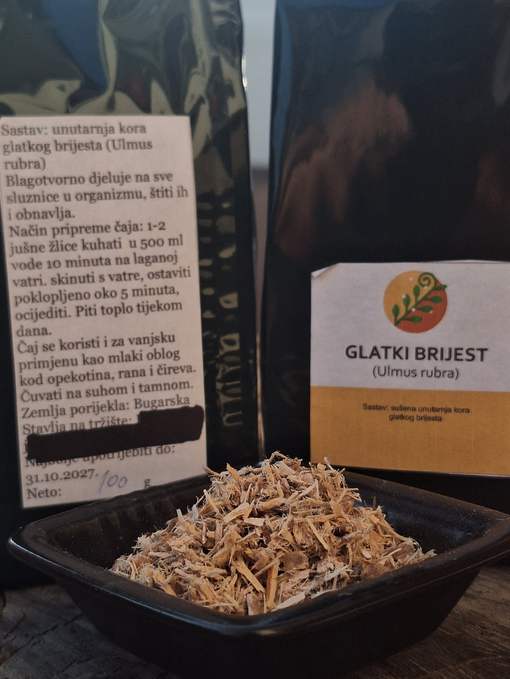 Glatki brijest - unutrašnja kora, biljni čaj